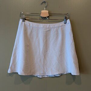 Cope 100% Silk Mini Skirt Size 6 Gray Whimsical Fairy Dainty Ballet Femme Skater